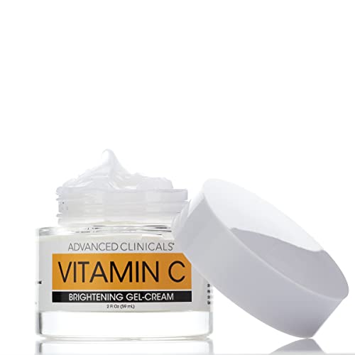 Advanced Clinicals Retinol + Niacinamide Anti-Aging Face & Body Cream + Vitamin C Brightening Face Gel Cream Set