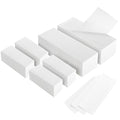 600-Count Non Woven Wax Strips, 2 Size Body and Facial Epilating Wax Strips Paper for Hair Removal, Beauty Waxing Strips for Leg Face Chest Back and Bikini