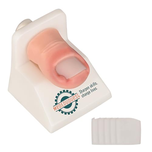 Ingrown Toenail Trainer Kit with Base,Ingrown Toenail Simulator for Medical Education, Wound Care Training Model