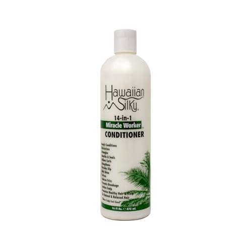Hawaiian Silky Miracle Worker 14-in-1 Shampoo & Conditioner Bundle, Hydrating & Strengthening Hair Care Set, 16 fl oz Each