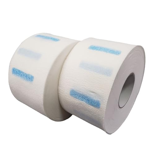 White Haircutting Strips Hairdressing Stretchy Neck Band Neck Paper Tissue Hair Removal Waxing Strips for Barber Shop Hair Cutting Styling Salon Accessories Supplies Shave and Hair Removal
