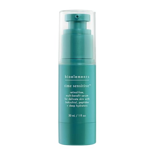Bioelements Time Sensitive - 1 fl oz - Retinol-Free, Multi-Benefit Serum - Targets Premature Aging - For Sensitive Skin - Vegan, Gluten Free