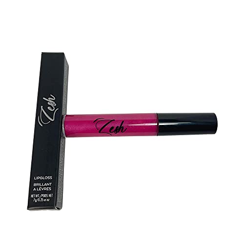 Pink Lip Gloss - Enriched with antioxidant vitamin E and natural vanillin extract, 7g, Made in Canada