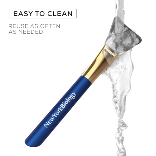 New York Biology Dead Sea Mud Mask for Face and Body with Manuka Honey with 3 pcs Face Mask Brush Applicators - Spa Quality Pore Reducer for Acne, Blackheads and Oily Skin