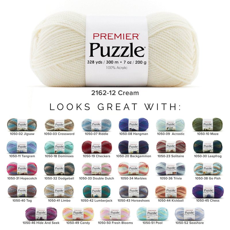 Solid Color Yarn for Crocheting and Knitting - Soft, Safe, 14 Colors