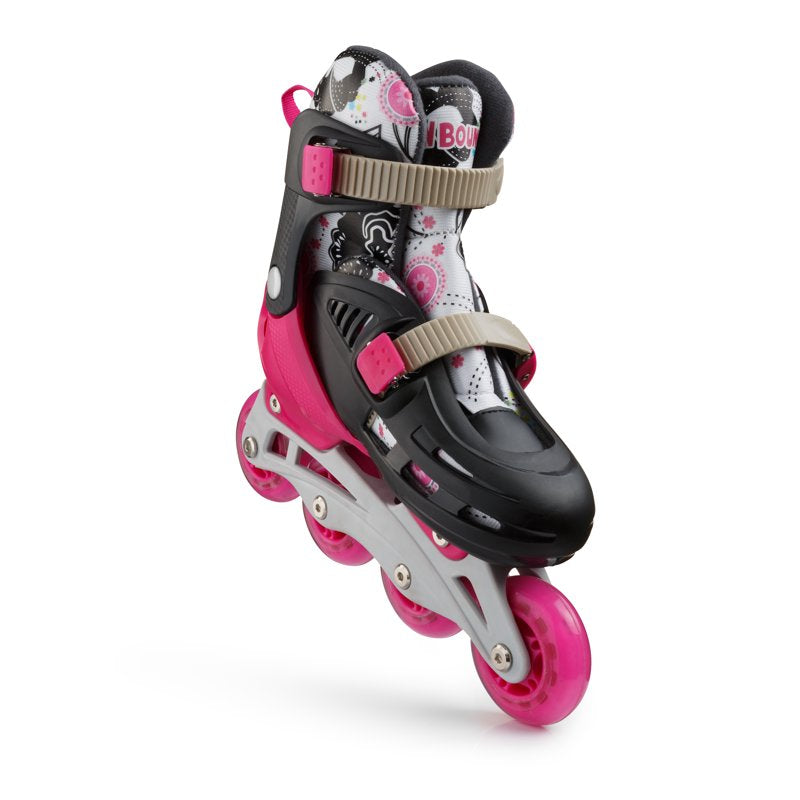 Adjustable Kids Inline Skates - Premium Roller Blades for Children, Pink