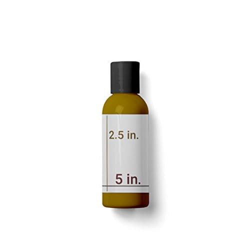 60 Labels for 4 oz Bottles, 5 x 2.5 inches, Waterproof White Vinyl (5 x 2.5 inches, 60 Labels)