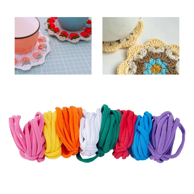 Elastic Weaving Loom Loops for DIY Crafts - 8 Colors, 96PCS