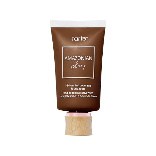 tarte Amazonian clay 16-hour full coverage foundation ? Matte Finish Foundation with Amazonian Clay & Vitamin E for Hydration & Smooth Looking Skin, Vegan & Cruelty Free