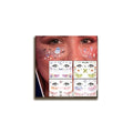 Glitter Butterfly Temporary Tattoos Colorful Eyes Face Stickers Feather Face Tattoos for Women Make up (Halloween 01)
