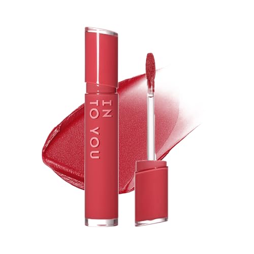 INTO YOU Velvet Matte Liquid Lipstick, Long-lasting Transfer-proof Lip Velvet Stain, Non-Sticky Waterproof Lip Tint, Smooth Silky Smudge-proof Lip Gloss, Full Coverage, for Women Makeup, VT05