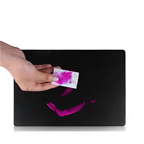 10Sheets Plastic Nail Art Palette Nail Painting Board Nail Drawing Board Nail Painting Mixed Color Palettes Paint Mixing Palette for Nail-Art Beauty Salon Color Cream Mixing, Black