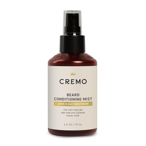 Cremo Original Leave-In Daily Beard Conditioning Mist - For Soft-Feeling and Healthy-Looking Facial Hair, 6 Fl Oz