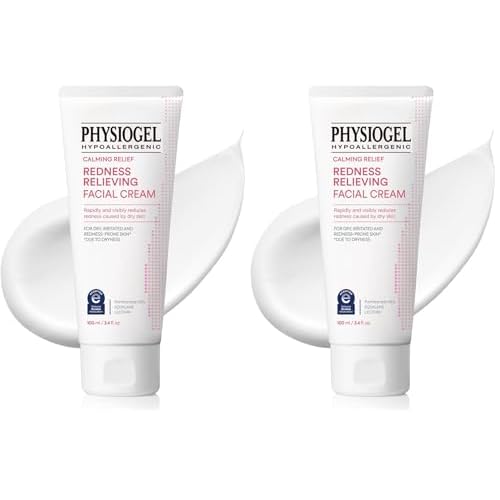 Physiogel Redness Reducing Cream ? Ceramide Moisturizer for Dry, Sensitive & Redness-Prone Skin, Repairs Skin Barrier, Dermatologist-Tested, Fragrance-Free, Korean Skincare, 3.4 fl oz (Pack of 2)