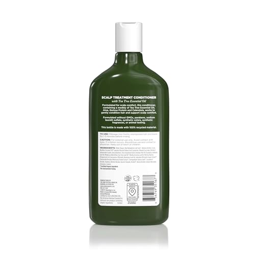 Avalon Organics Scalp Treatment Tea Tree Conditioner, Encourages Scalp Well-Being and Leaves Hair Soft, 11 Fluid Ounces