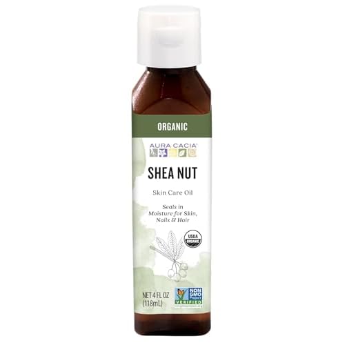 Aura Cacia Organic Nourishing Shea Nut Oil | Certified Organic | 4 fl oz.