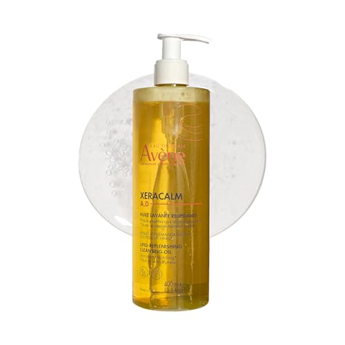 Av?ne XeraCalm A.D Lipid-Replenishing Cleansing Oil, Atopic Dermatitis, Eczema-Prone, Fragrance-Free, Pump, 13.5 oz.
