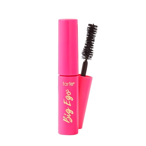 tarte big ego mascara ? Ultra-Black, Long-Wear Vegan Mascara for Fuller, Longer, Volumized Lashes, Cruelty Free