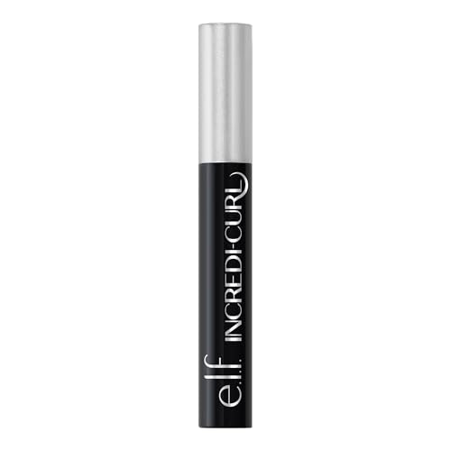 e.l.f. Incredi-Curl Mascara, Volumizing Mascara For A Bold, Lasting, Lifted Curl, Smudge-Resistant Formula, Vegan & Cruelty-Free, Pitch Black