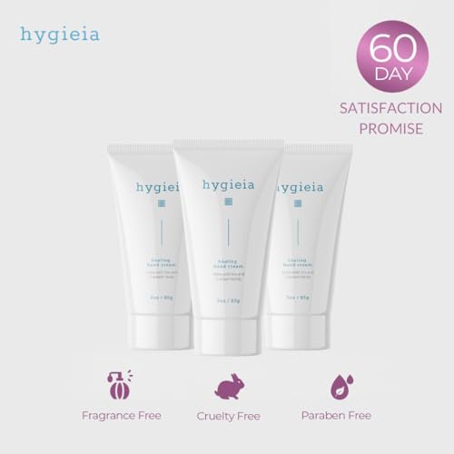 Hygieia + Crepey Hand Repair Cream ? Day & Night Care for Dry, Thin, Cracked Hands ? Shea Butter & Aloe ? Deeply Nourishing, Non-Greasy, Fast Absorbing Anti-Aging Cream, 3oz (3 Pack)
