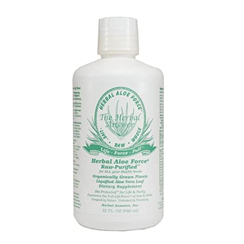 Herbal Answers Herbal Aloe Force Aloe Vera and Herbal Dietary Supplement, 32 fl oz