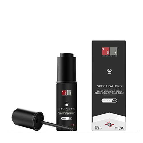 DS Labs Spectral.BRD Beard Conditioning Serum, 30mL - Supports Thicker, Fuller, Looking Facial Hair, With Nanoxidil, Biotin, Niacinamide, Castor Oil & Hyaluronic Acid, Non-Greasy, Paraben Free