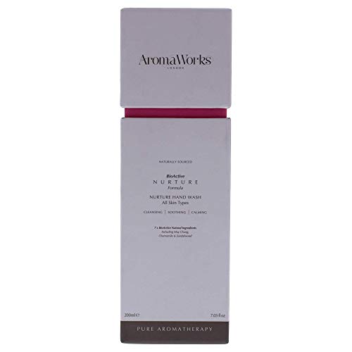 Aromaworks Nurture Hand Wash - May Chang, Roman Chamomile And Sandalwood Aromas - Cleansing, Soothing And Calming - Natural, Vegan - 100% Pure Essential Oil - Cleanses Without Drying - 7.03 Oz