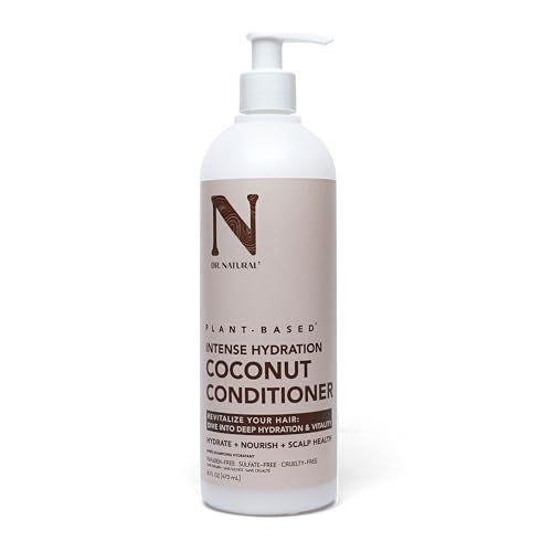 Dr. Natural Intense Hydration Coconut Conditioner - Hydrating Conditioner for Women and Men with Shea Butter - Frizz Control and Hair Growth - 473 ml