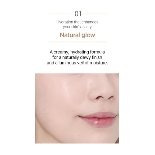 JUNG SAEM MOOL Essential Skin Nuder Cushion | Natural Finish, Buildable Coverage Cushion Foundation by Korean Makeup Artist (Refill Not Included, 0.49 Fl Oz), 21W Medium
