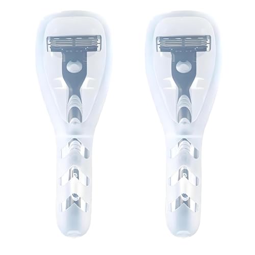 2Pcs Travel Razor Case, Transparent Plastic Storage Box, Electric Shaver Protector Container, Portable Organizer