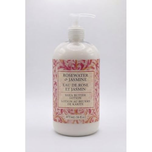Greenwich Bay Rosewater & Jasmine Lotion Enriched with Shea Butter and Essential Rose and Jasmine Oils 16 oz by Greenwich Bay Trading Company