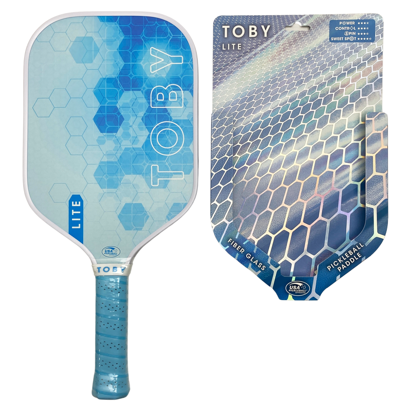 (2 Pack) Toby Lite Pickleball Paddle – Composite Face, 16.5", 8.1 oz