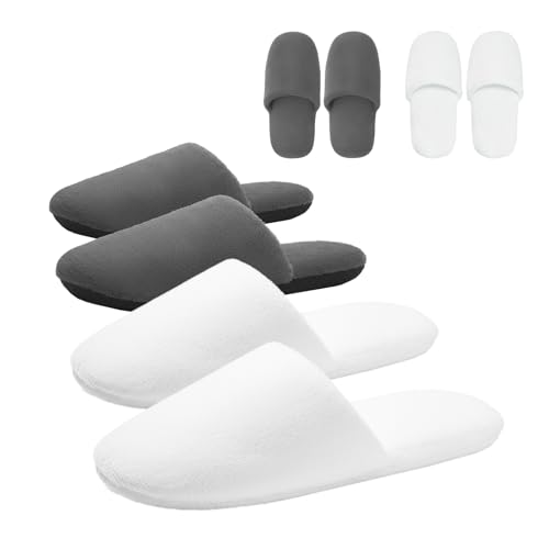 Spa Disposable Slippes Thickened Cotton Soft Foam Non-slip Reusable Washable Slippers for Hotel,Guest,Travel,Bride,Women and Men