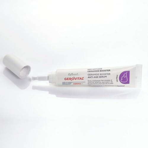 GEROVITAL DERMA+ Ceramide Booster Anti Aging Facial Serum, Anti Wrinkle Face Moisturizer, 15 ml