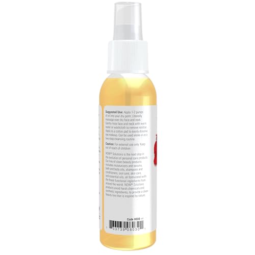 NOW Solutions, Soothing Rose Facial Cleansing Oil With Jojoba Oil, Vitamin E and Rose Absolute, 4 Fluid Ounce