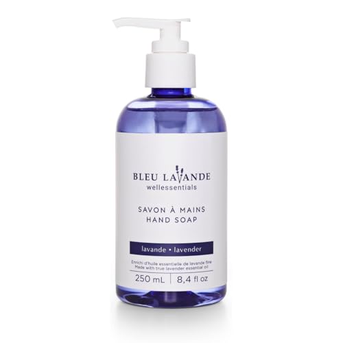 Bleu Lavande lavender hand care gift set - Soothing Aromatherapy ? Made with Premium True Lavender Essential Oil - Natural products ? lavender hand soap & hand cream ? No sulfates