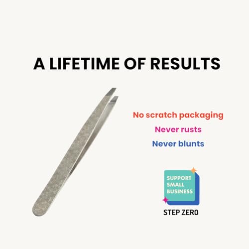 Eyebrow Tweezers with Patterns- Slant Tip Tweezers | BRAND: STEP ZERO (Floral) Eyebrow Tweezers with Patterns- Slant Tip | Tweezers for women | Tweezers for men | Tweezers for fine hair