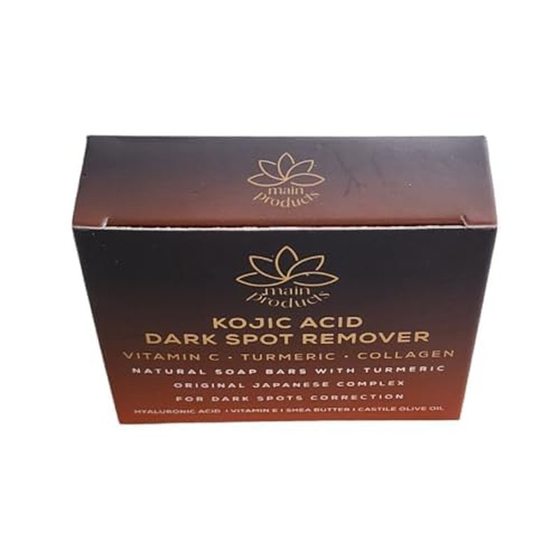 Kojic Acid Dark Spot Remover Soap Bars with Vitamin C, Retinol, Collagen, Turmeric - Original Japanese Complex Infused with Hyaluronic Acid, Vitamin E, Shea Butter, Castile Olive Oil