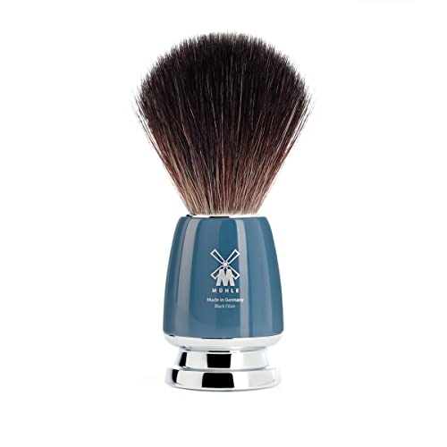 M?HLE RYTMO Black Fiber Luxury Shaving Brush - Perfect with Soaps and Creams