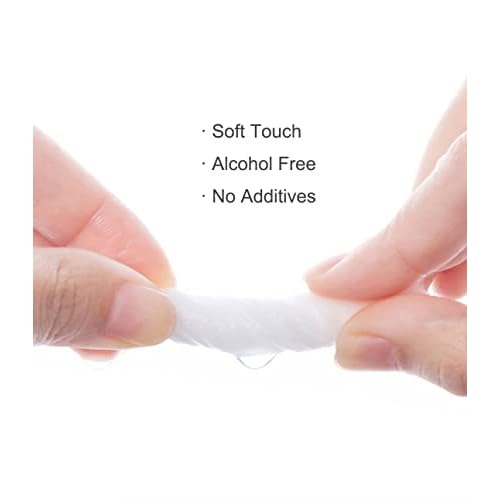 110ct- HUNWEY Saline Wipes Cleansing Face Eye Wound Aftercare Swabs Unscented for Baby Aldult Travel Individual Packet