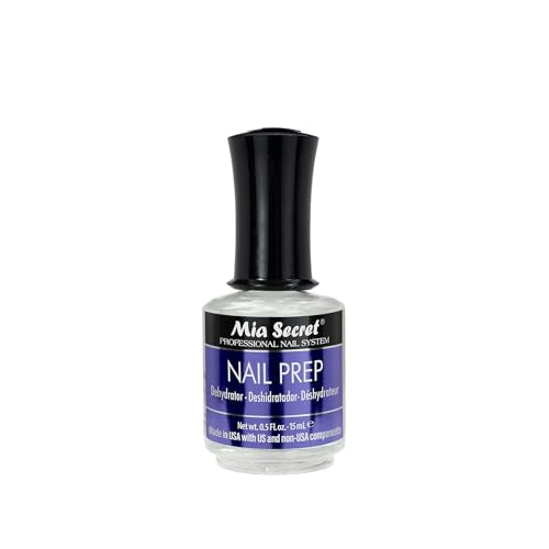 Mia Secret Professional Acid Free Natural Nail Prep Dehydrator, 15ml - Enhanced Bonding Dehydrator for Acrylic Powder and Gel Nail Polish