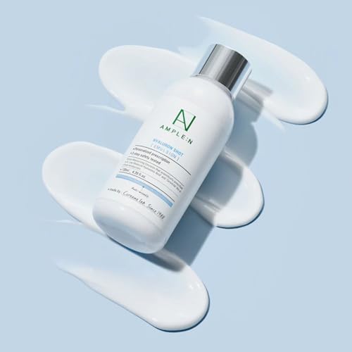 COR?ANA AMPLE:N Hyaluron Shot Emulsion ? Korean Hyaluronic Acid Moisturizing Face Emulsion - Deep Nourishment and Strengthening Skin Barrier - Face Lotion to Smoothen Skin Texture, 4.39 fl.oz.