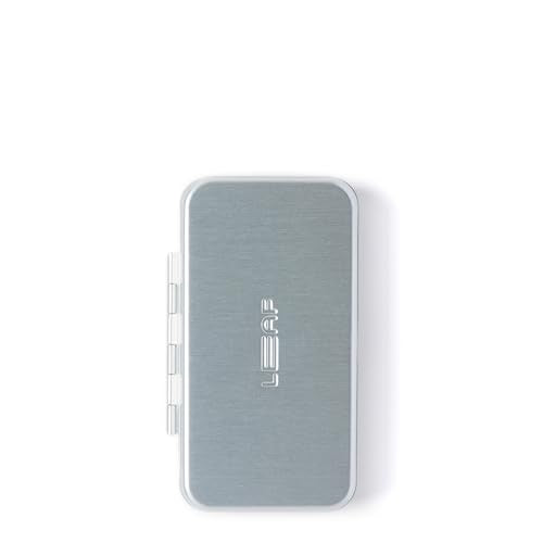 Leaf Shave | The Twig Razor & Thorn Razor Case, Silver - Portable Aluminium and Silicone Travel Case