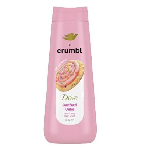 Dove x Crumbl Moisturizing Liquid Body Wash | Confetti Cake | 20oz Wash
