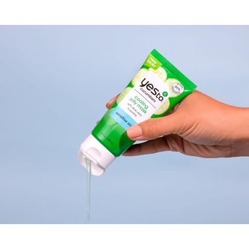 Yes To Cucumbers Sensitive Skin Set ? Cooling Jelly Mask, Depuffing Under Eye Masks, Two-Step Eye Kit,
