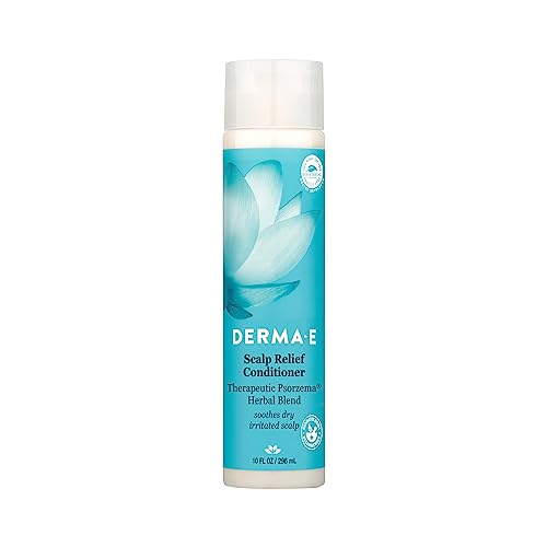 Derma E Scalp Relief Conditioner with Psorzema Herbal Blend ? All Natural Scalp Treatment & Dandruff Conditioner ? Soothes Itchy Scalp and Promotes Scalp Health, 10 Fl Oz (Pack of 1)