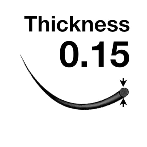 Eyelash Extensions 0.15mm Thickness C Curl 13mm Length Individual Volume Natural Eyelashes For Lash Extensions(0.15,C,13mm)
