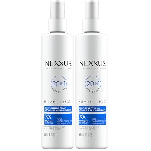 Nexxus Humectress Leave-In Conditioner Spray 20-in-1 Perfector for Dry Hair With Biotin & Hyaluronic Acid 9oz,(Pack of 2)