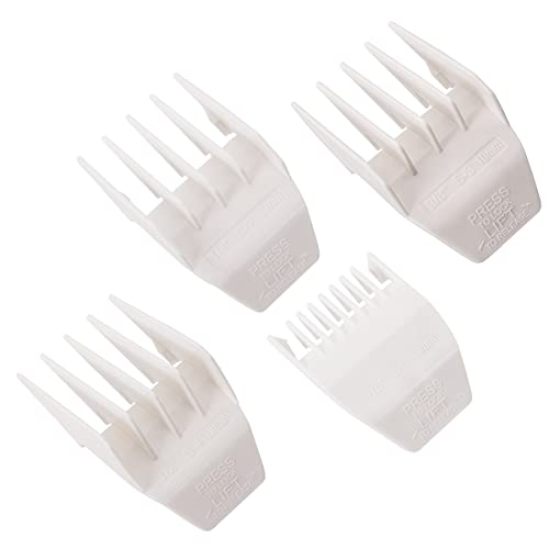 Professional Peanut Clipper Guards for Wahl Peanut ? From 1/8 Inch to 1/2 Inch, Fits for Wahl Peanut, White-4PCS