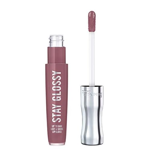 Rimmel Stay Glossy Lipgloss 6 Hour Lip Gloss Blushing Belgraves 0.18 Fl Oz with Lip Gloss in 290 Date Night